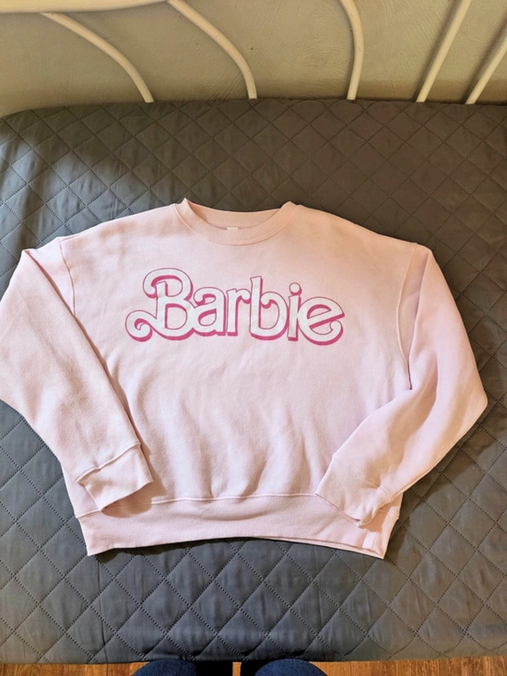 Barbie Pink Graphic Sweatshirt Girls XS